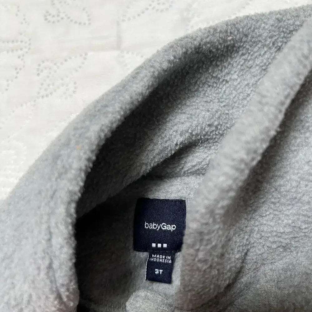 Gap Fleece Pea Coat with Bow Size 3T